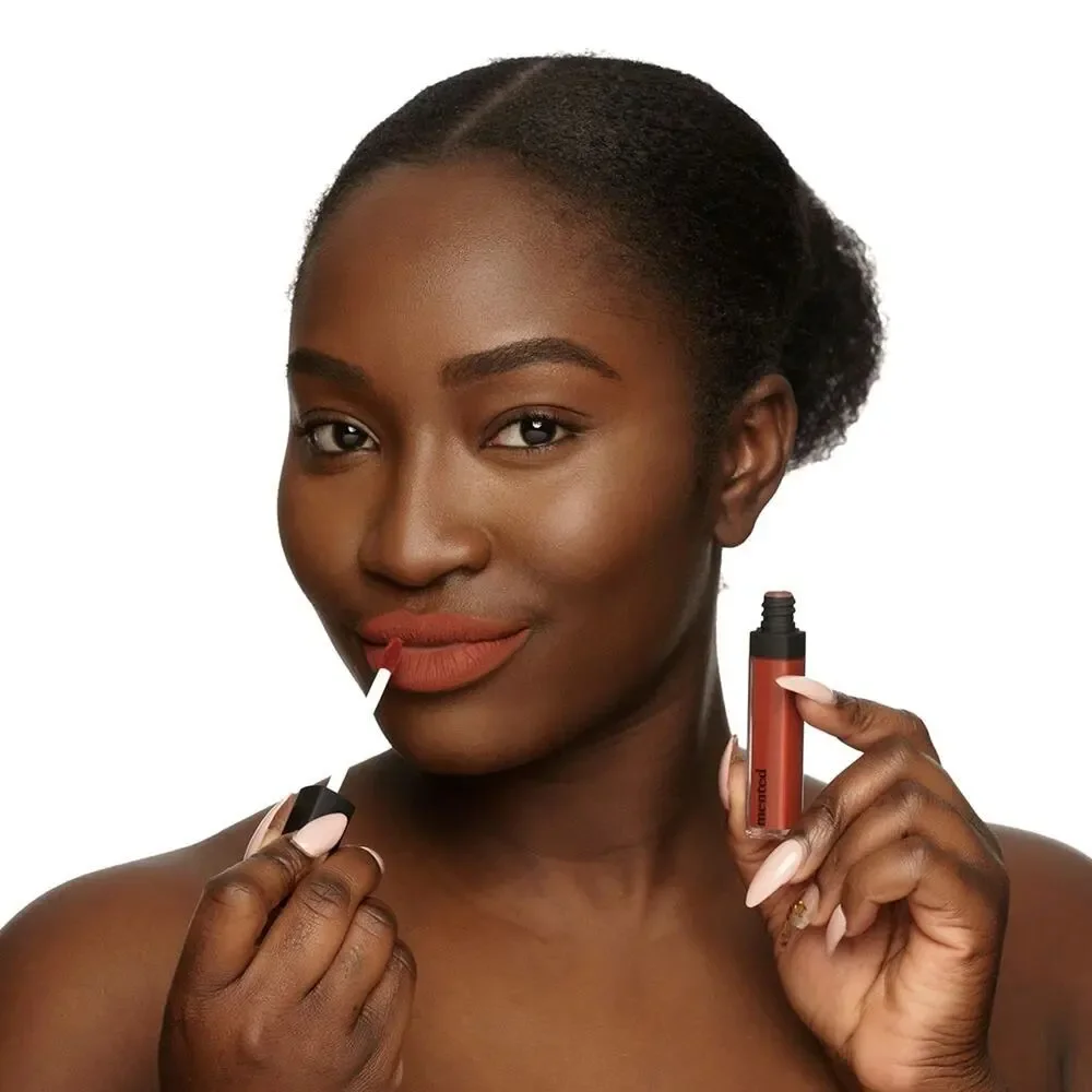 NEW MENTED SEPHORA Blood Orange Fiery Red Matte Finish Liquid Lipstick